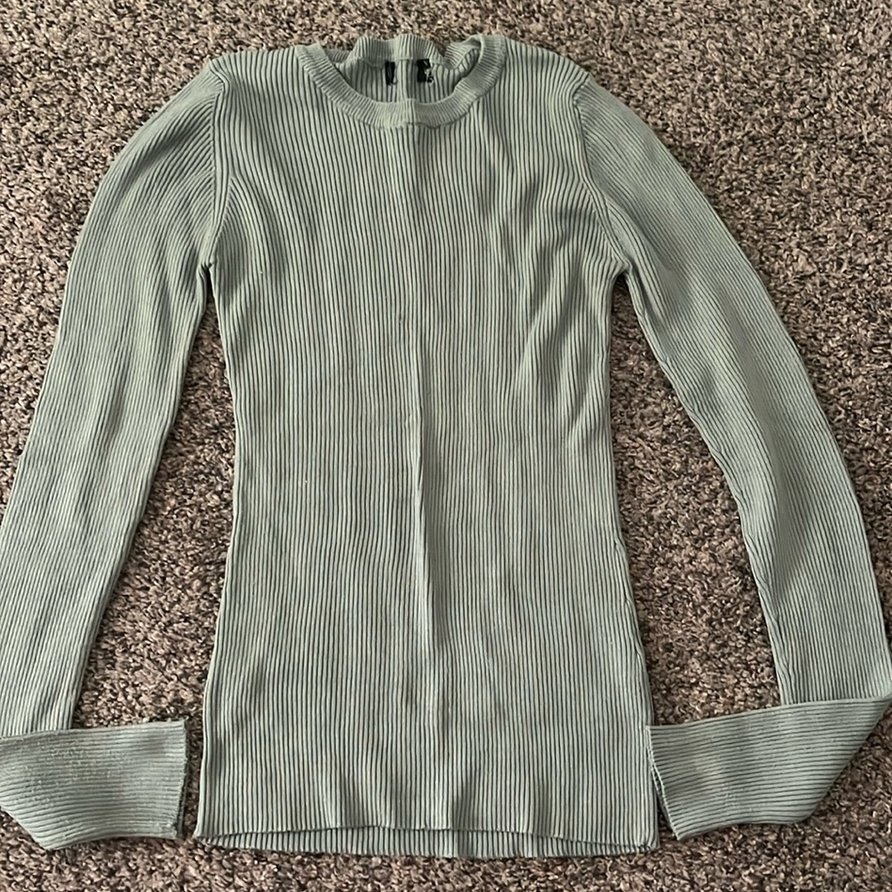 Tealish green tight long sleeve size s